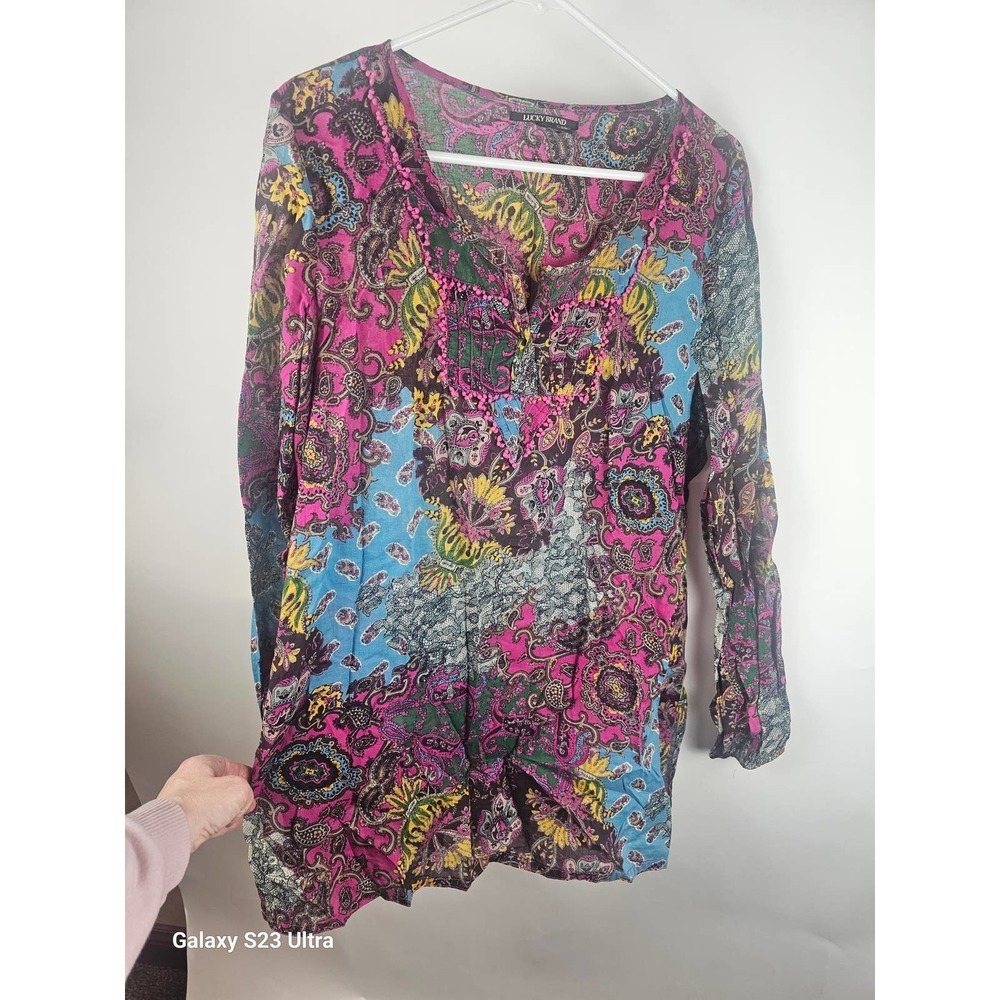 Lucky Brand, szL, 100% cottontunic top